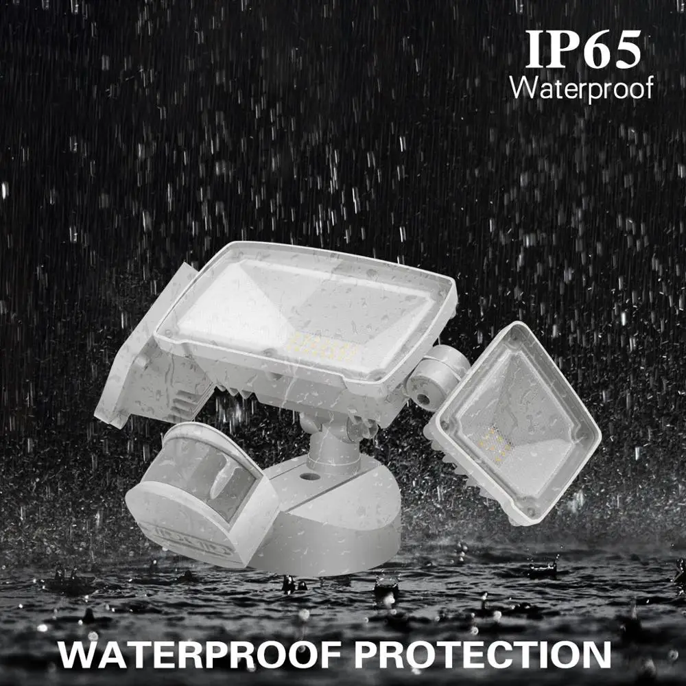 Three Head LED Security Lights Motion Outdoor Motion Sensor Light Outdoor 39W 230V Motion Sensor Garden Waterproof Lamp