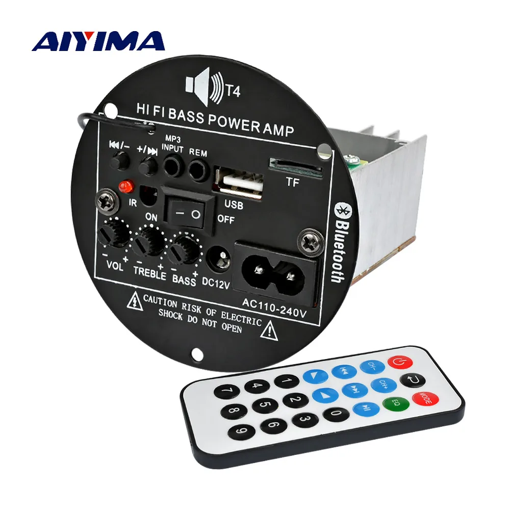 AIYIMA 30 واط بلوتوث مكبر للصوت مجلس 12 فولت 220 فولت أحادية مضخم الصوت دعم TF USB FM ل 5-10 بوصة باس المتكلم لتقوم بها بنفسك