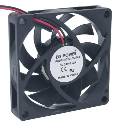 

EG POWER 7CM 24V EG7015M24B 7015 0.11A 2 line double ball industrial fan DC fan