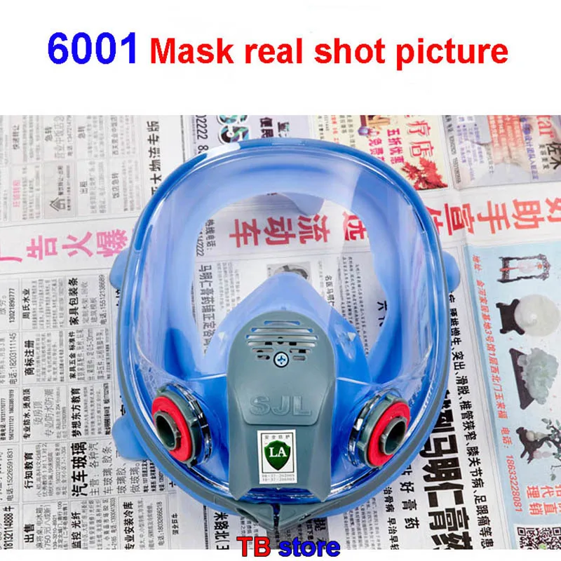 Breathing full mask high quality Silica gel Anti-fog High definition respirator mask Can cooperate Multi-type filter gas mask