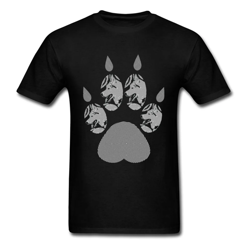 Husky Print Tops T Shirt Fashion Men Tshirt O Neck Modern Dog Short Sleeve 100% Cotton Mens T-Shirt Casual Tops Tees Wholesale