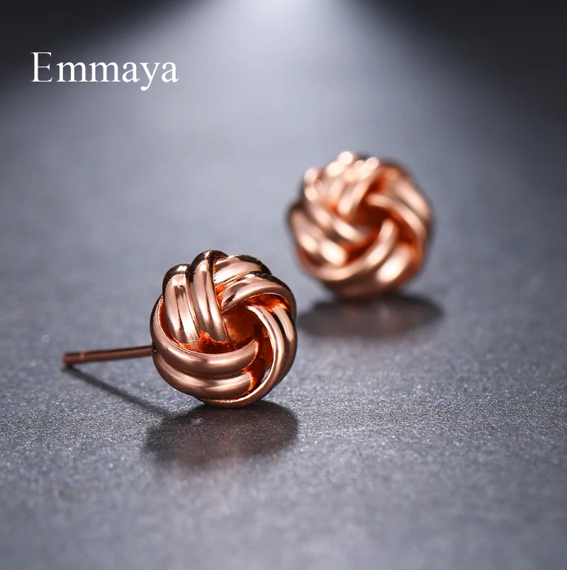 Emmaya Brand Fashion Luxury Simple Multicolor Unique Originality Metal Earrings for Women Wedding Travel Jewelry Party Gift