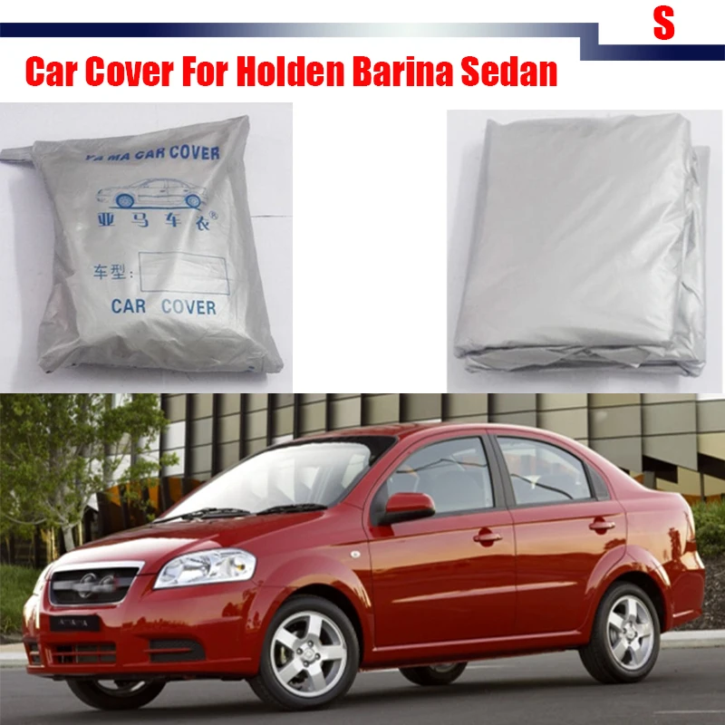 

Cawanerl Outdoor Car Cover Sun Shade Rain Snow Resistant Anti UV Cover Dustproof For Holden Barina Sedan