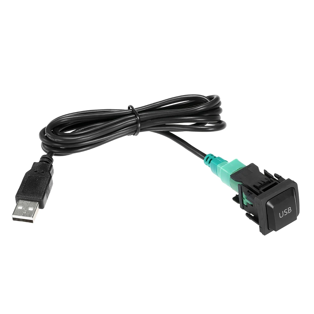 

Durable Car USB Adapter Audio USB Cable Switch Audio Cable Adapter CD Player Radio Wire Cable Fit for VW Volkswagen 130cm