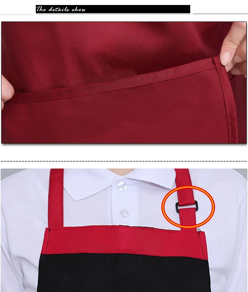 Catering Plain Anti-Fouling Women Man Kitchen Accessories Apron With Pockets Butcher Craft Baking Chefs Kitchen Cooking BBQ