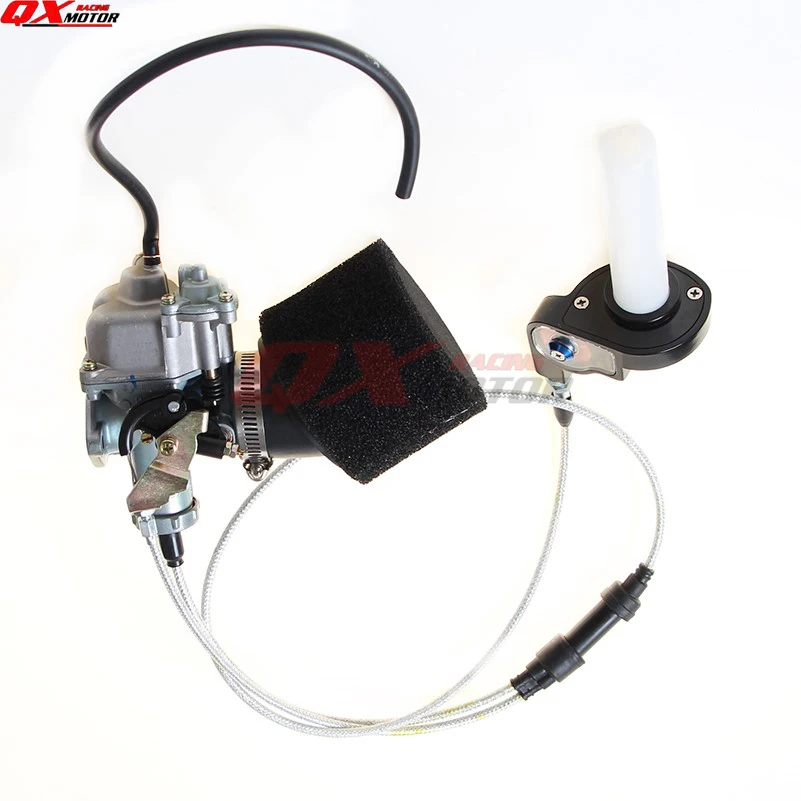 Power Jet Accelerating Pump 30mm carb PZ30 Carburetor Visiable Transparent Throttle Settle Dual Cable IRBIS Air Filter