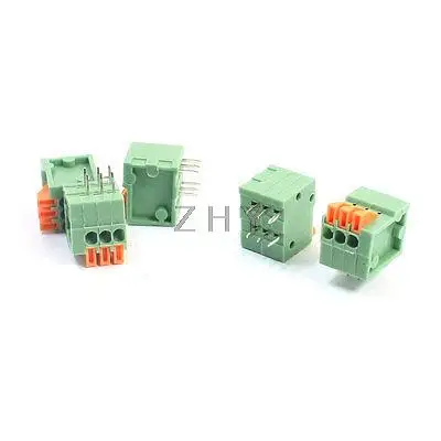 

150V 2A 2.54mm 6-Pin DIP Pluggable Type Screwless PCB Terminal Blockx 5