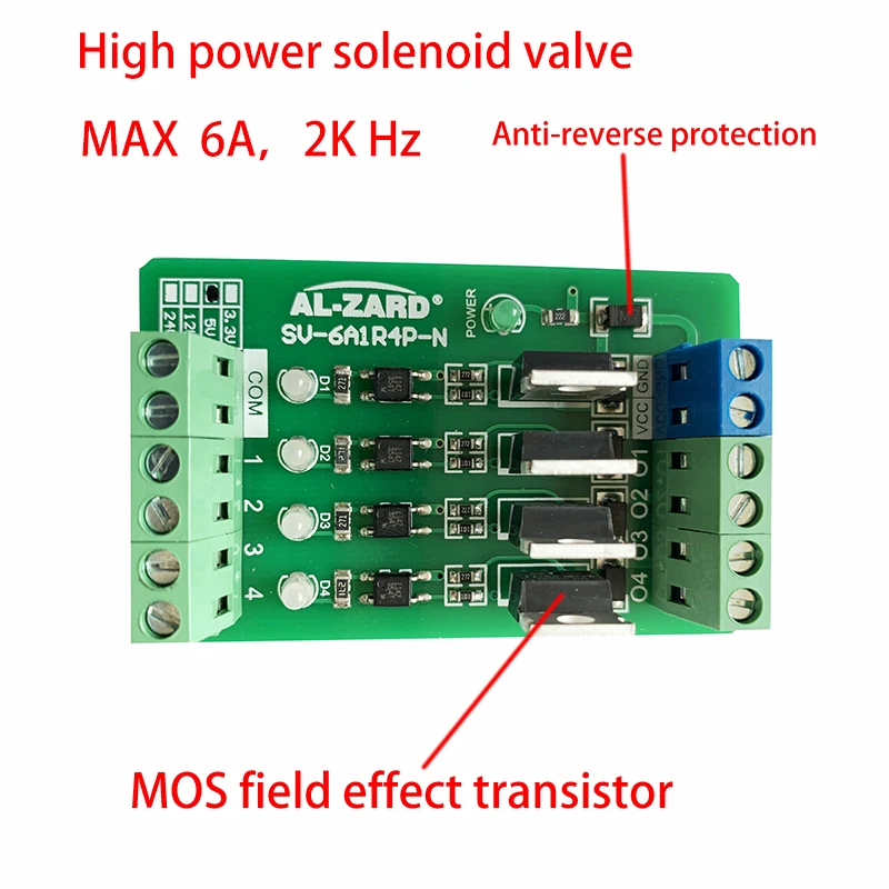 Imagem -04 - Sistema Multimídia Automotivo Canais 3.3v 5v 12v 24v Entrada Totalmente Compatível com Mitsubishi Siemens Amplificador de Potência Válvula Solenoide Placa Driver Saída Npn