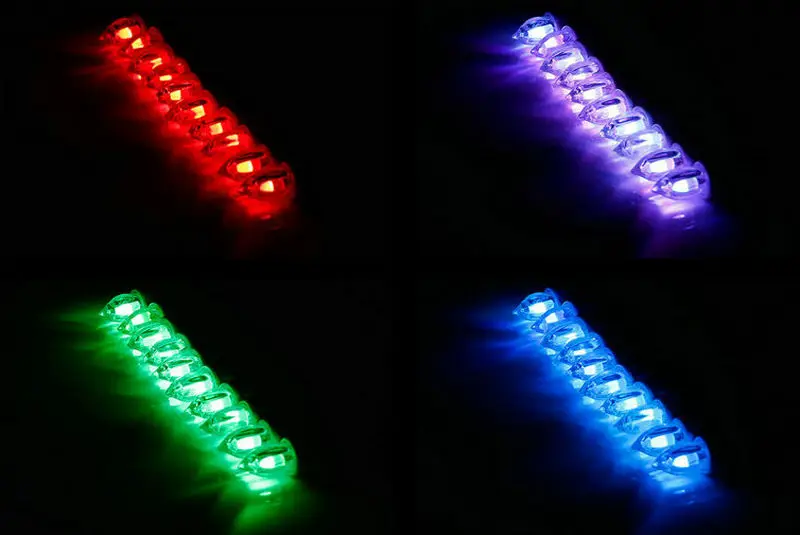 Controle remoto sem chamas para chá, de tremeluzente alimentada por bateria com led, árvore de casamento, natal, festa e controle de 12 teclas