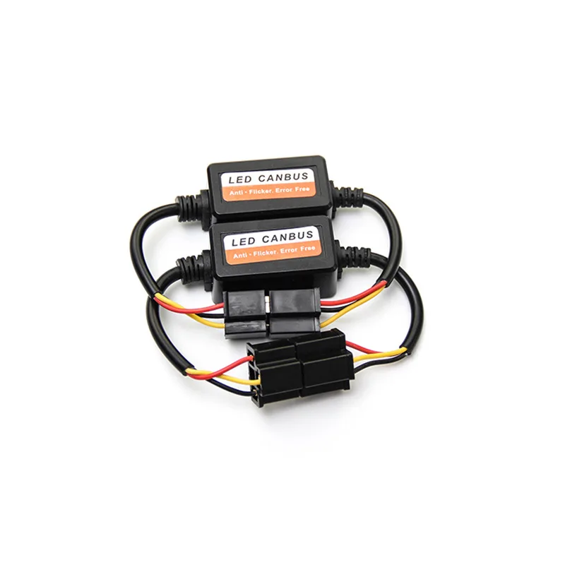 Aslent 2pcs H4 H7 H1 H11 9005 9006 Car light Canbus Decoder No Error free Wiring Harness Adapter LED Headlight Auto Bulb lights