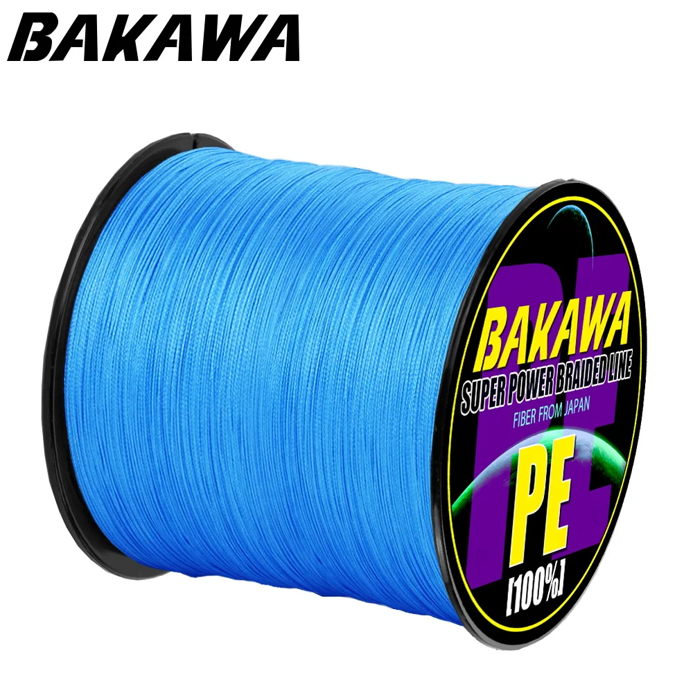 BAKAWA 300M 4 Strands Super Strong PE Braided Fishing Lines Multifilament Lines for Carp Fishing Wire Rope Cord Pesca Peche 10LB