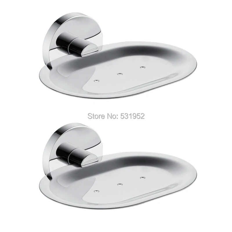 Hot Sale 304 Stainless Steel Soap Dishes Wall Mounted Shower Soap Holder  Soap Dish Basket Tray Rack Bathroom Accessories