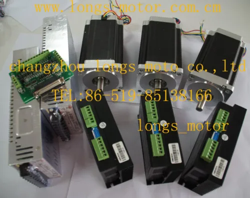 

Prommition!!!3Axis Nema 34 Stepper Motor 1600oz DUAL SHAFT 3.5A & stepper motor driver DM860A CNC Router or Mill--LONGS MOTOR