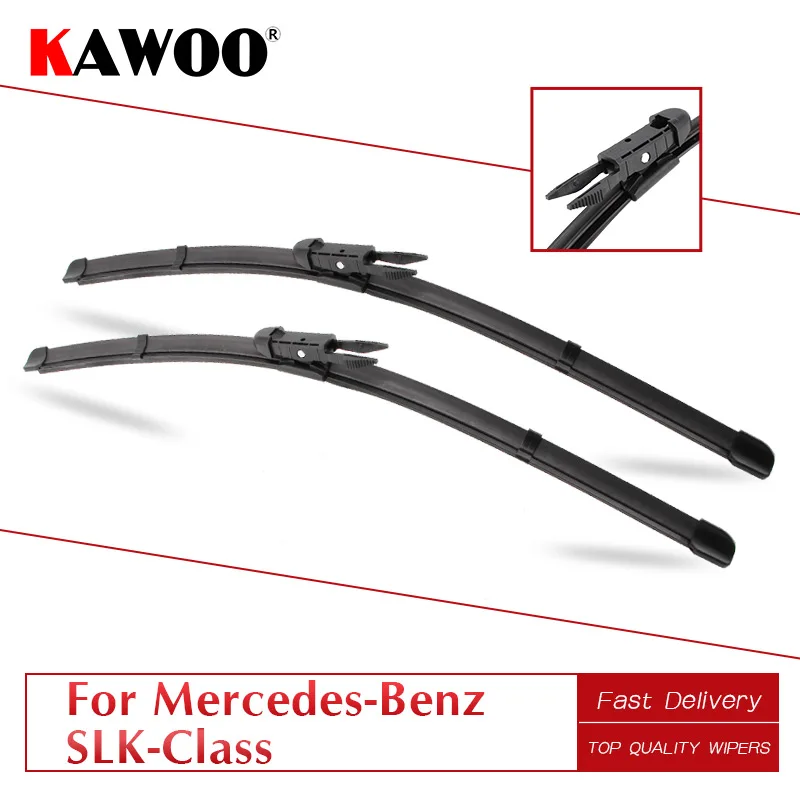 Car Wiper Blade For Mercedes-Benz SLK Class R170/R171/R172 Natural Rubber Windcreen Wipers Blades Model Year From 1996 To 2016