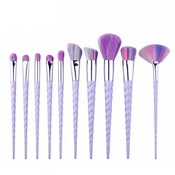 10pcs Unicorn Makeup Brush Set Bag Foundation Powder Eye Shadow Make Up Brushes Beauty Makeup Cosmetic Tools Pincel Maquiagem