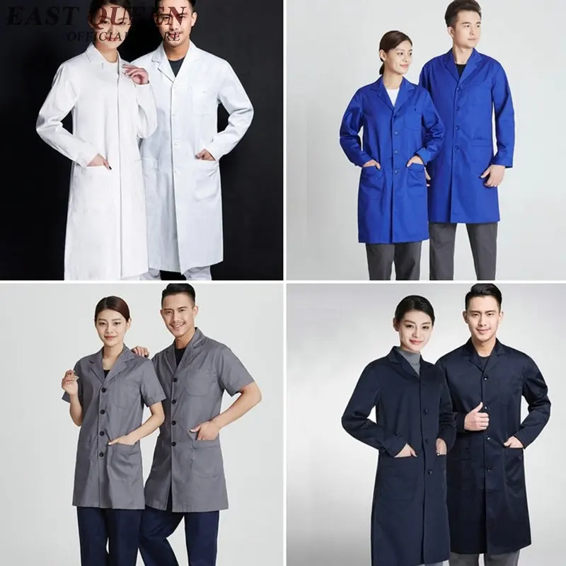 Lab coat women men new lab supplies white lab coat medical uniforms male female fashion long sleeve NN0299 C