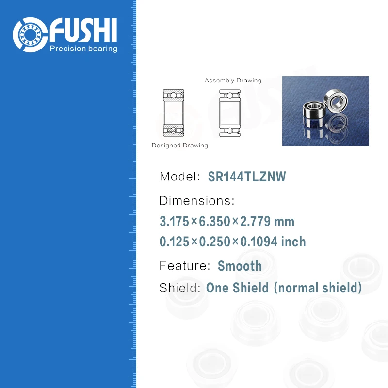 Dental Bearing SR144TLZNW ( 4 Pcs ) ABEC-7 P4 Grade Handpiece Turbine High Speed SR144 TL Z N W Dental Drill Bearings