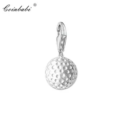 Charm Pendant Golf Ball,2019 Fashion Jewelry Sporty Real Authentic 925 Sterling Silver Gift For Women Fit Bracelet