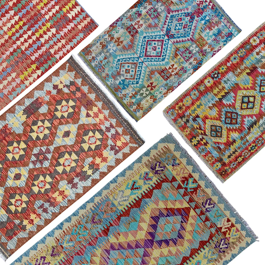 Manual Nation Kilim Wool Weave Characteristic Concise Geometry Can Hang Decoration Sofa A Living Room A Thin Blanketgc195kliyg28