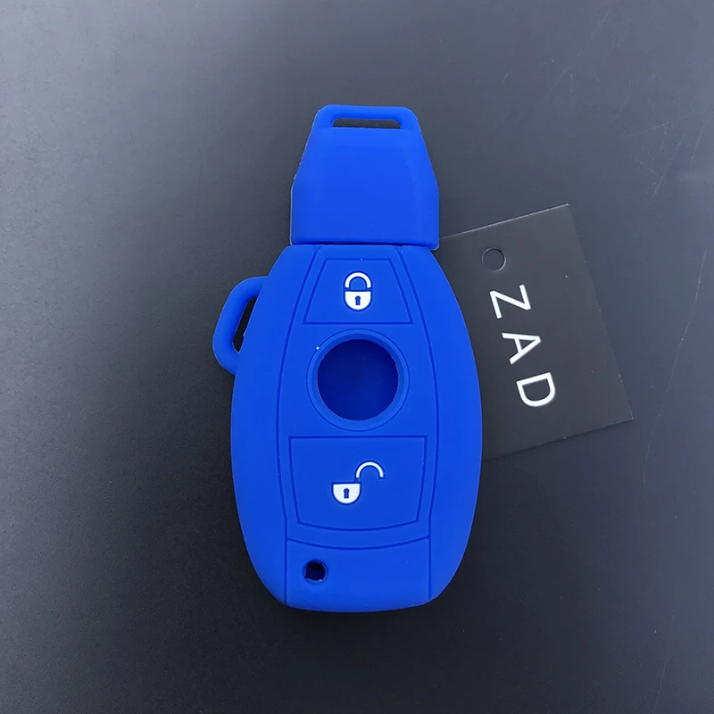 ZAD silicone car key case cover skin wallet fob for mercedes for benz w214 w211 A180 A200  A260 A C 2000 Classe key protector