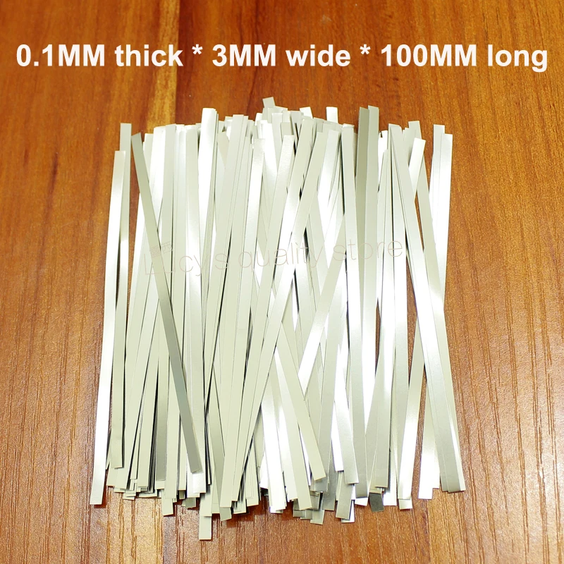 100g/bag Welding nickel plate 18650 battery spot welding pure nickel plated steel 0.1MM thick *5MM wide