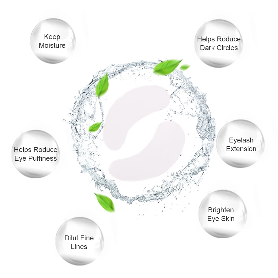 30/50/100 paren/zak Hoge Kwaliteit Pluizende Eye Pads Wimper Extension Eye Gels Patches Wimper Hydro Gels voor Makeup Tools