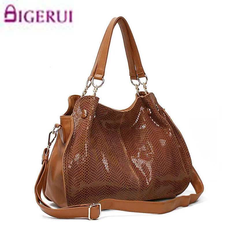 

Hot sale! 2018 new fashion composite leather bag/ high quality brand design snake skin shoulder bag/ women messenger bag A62