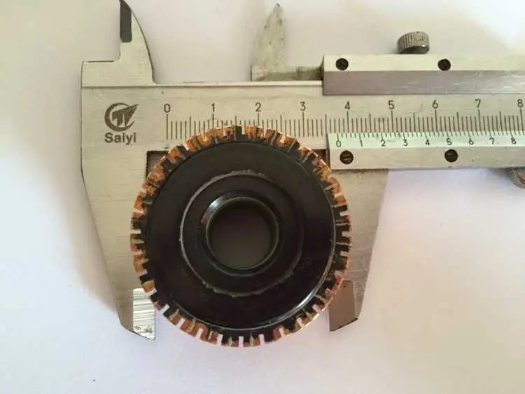 1Pc 37x13x21(24.5)x32P Teeth Copper Bar Motor Armature Commutator B-026/BHY-1994-32