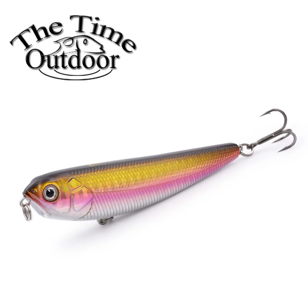 THETIME Brand Topwater Walker Pencil Fishing Lure Stickbaits 85mm/8.5g Topwater Artificial Bait For Bass Fishing