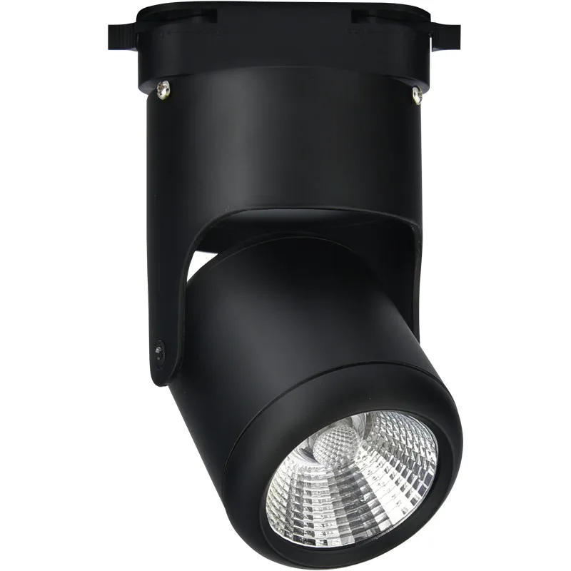 Putih shell/Hitam shell 10W/15W COB Permukaan Mounted Led Pasang Bracket Ceiling Lampu Hangat COB led Track Light