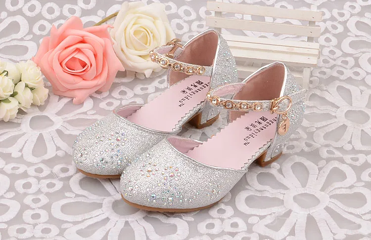 Bruiloft Schoenen Kids Glitter Schoen Kinderen Party Meisjes Adellijke Bruiloft Schoenen Kids Pu Schoen Kinderen Party Meisjes Dans