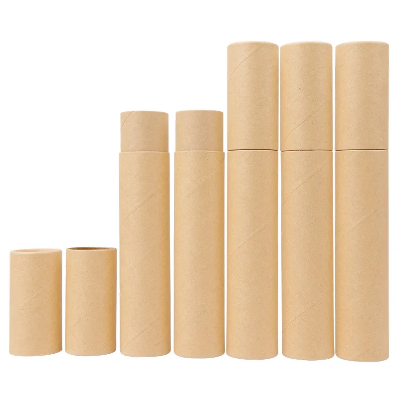 100Pcs/Lot Black Kraft Paper Incense Tube Incense Barrel Small Storage Box for pencil Joss Stick Convenient Carrying