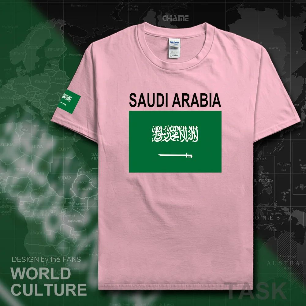 Kingdom of Saudi Arabia t shirts man 2017 t-shirt nation team tshirt 100% cotton gyms meeting fans streetwear tops Saudi Arabian