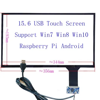 13.3 Inc 15.6 inch Usb Capacitive Touch Panel for Industrial Control Carpc Raspberry Pi WIN7 8 10 Android 10 Finger Touch
