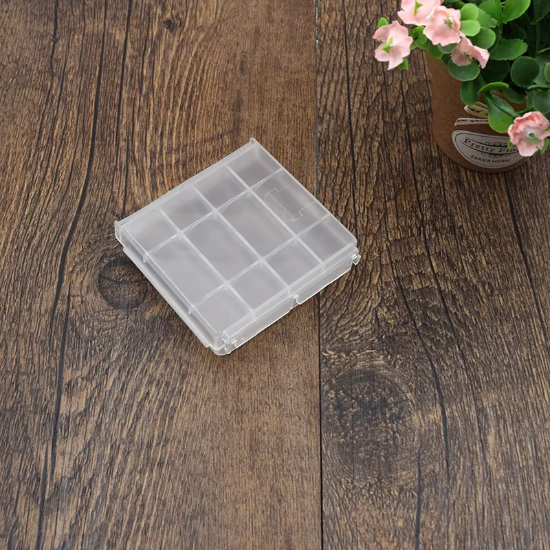 5 Pcs Plástico Transparente Branco New Hard Case Plástico Holder para AA/AAA Caixa de Armazenamento Da Bateria Digital Quente
