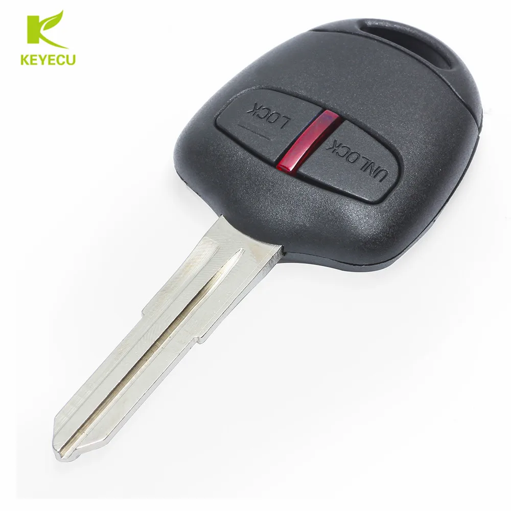 KEYECU Keyless Fob Chiave A Distanza 2 Pulsante 433MHz ID46 Chip per Mitsubishi Lancer 2009-2014 FCC ID: g8D-576M-A