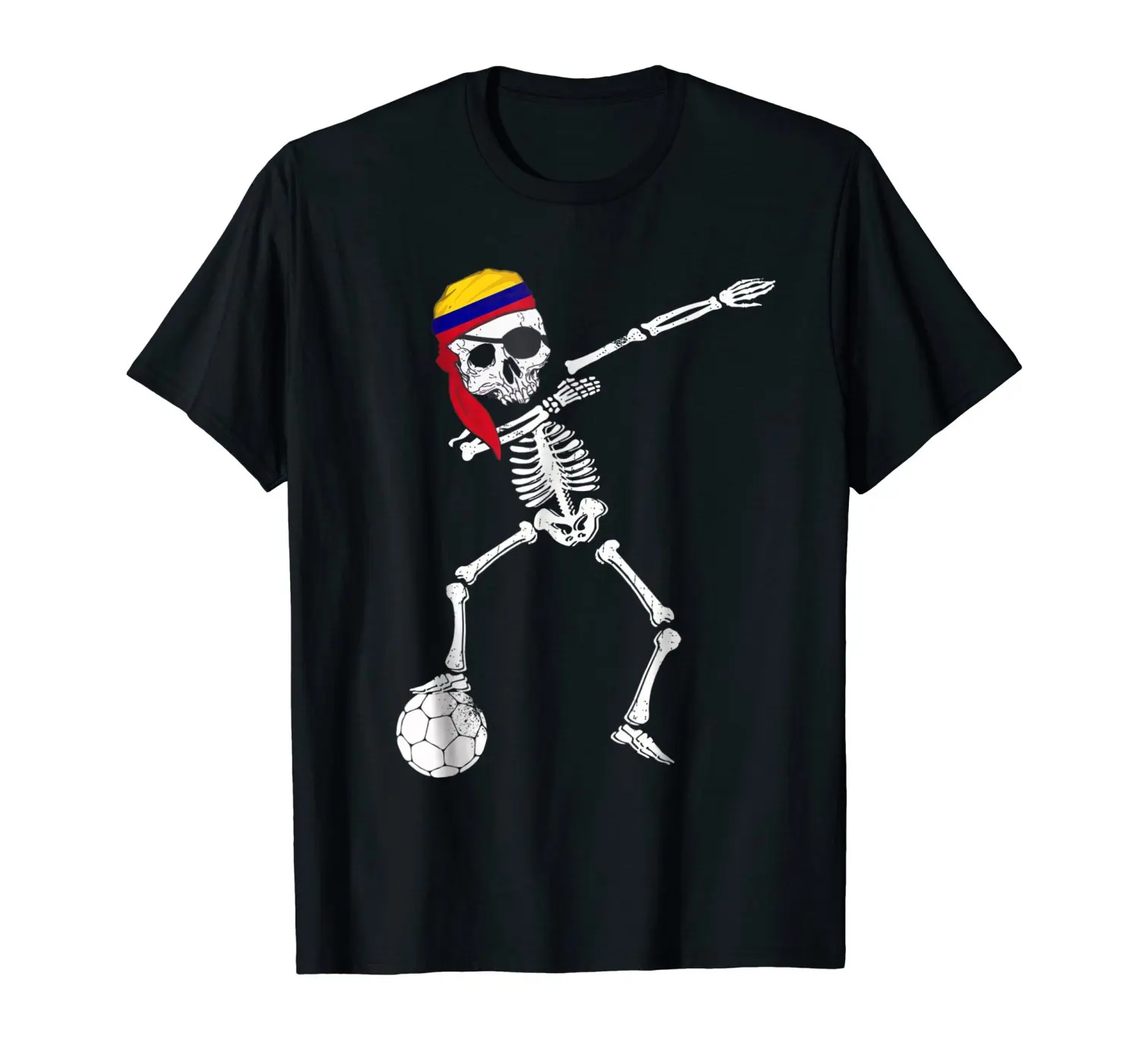 Fashion New Top Tees Tshirts Novelty O-Neck Tops Colombia Pirate Patriotic Colombia Soccers Jersey Shirt Neon T Shirts