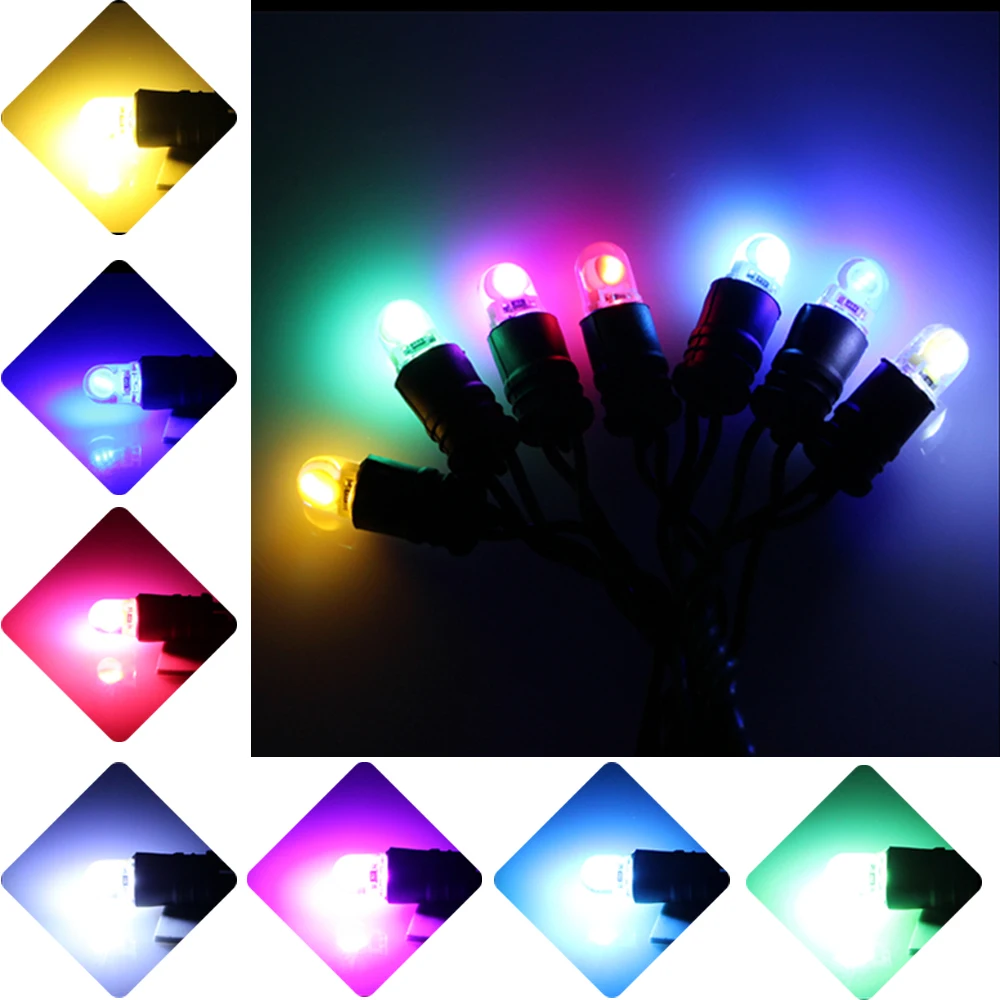 KEIN 194 168 실리카 COB 화장대 거울 번호판, 라이트 트렁크 램프, 통로 조명, 자동차 LED 전구, W5W T10, 12V 화이트, 10 개