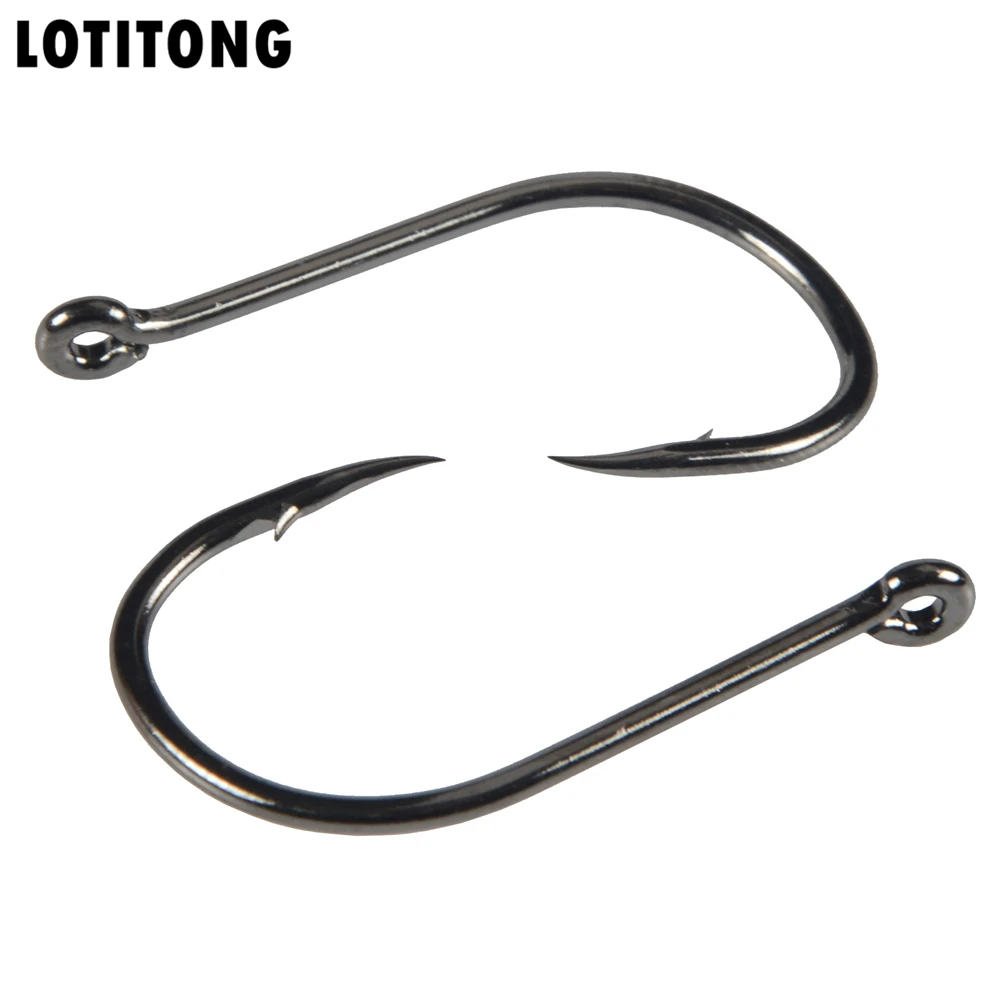 

LOTITONG 100pcs 3# -15# Carbon Steel Fishing Hook Fishhooks Durable Pesca Jig Head Fishing Hooks with Hole Carp Fishing Tackle