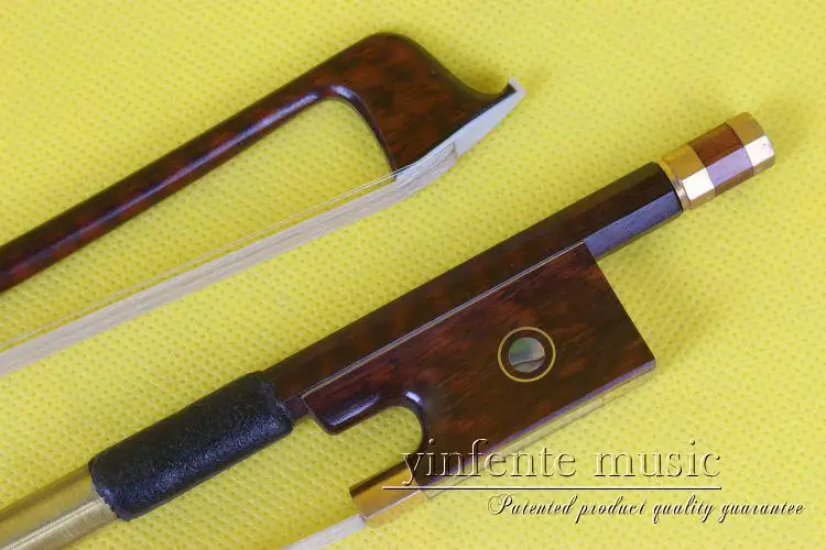 

one XS-01001 # snakewood violin bow High Quality 1pcs 4/4 Violin Bow Style bone Straight