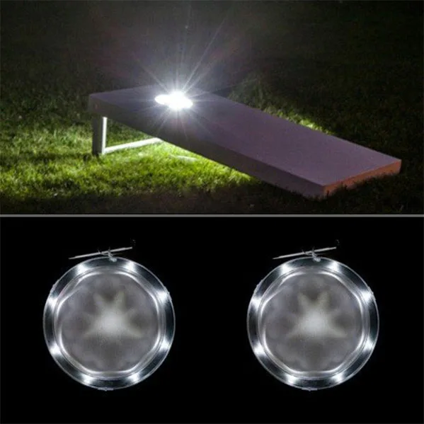 Imagem -05 - Cornhole Led Placa Luzes Peças por Conjunto Construção Resistente Dura 100 Mais Horas em Pilhas aa para Bolsa de Feijão Jogar Cornhole Jogos