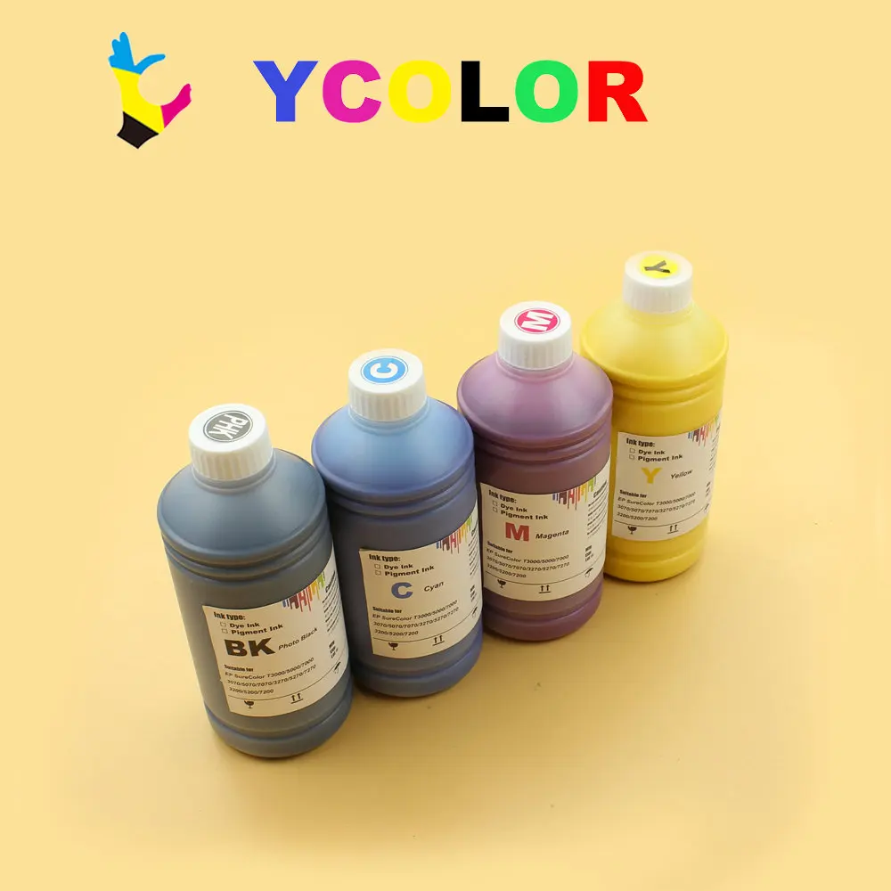 Fast Shipping!!! 1000Ml 4สีหมึกสำหรับ Epson SC F6000 F7000 F6070 F7070 F6200 F7200 F9200 S30600 S50600 S70600