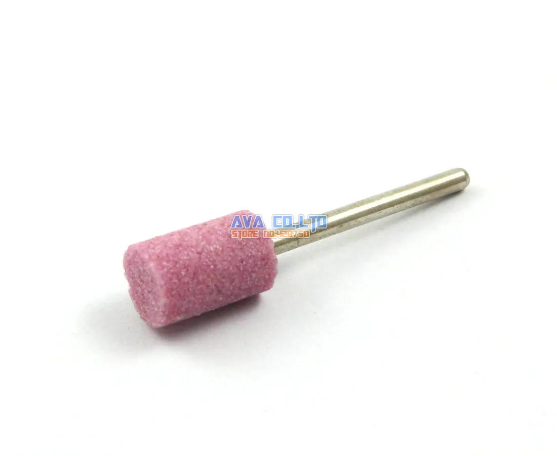 20 Pieces 10x16mm Mounted Point Pink Aluminum Oxide Abrasive Grinding Stone Bit 3mm Shank