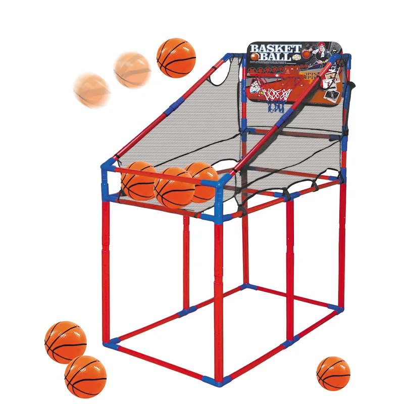 Children Indoor Plastic Basketball Rack Hoop Box Mini Basketball Sports Playground for Game