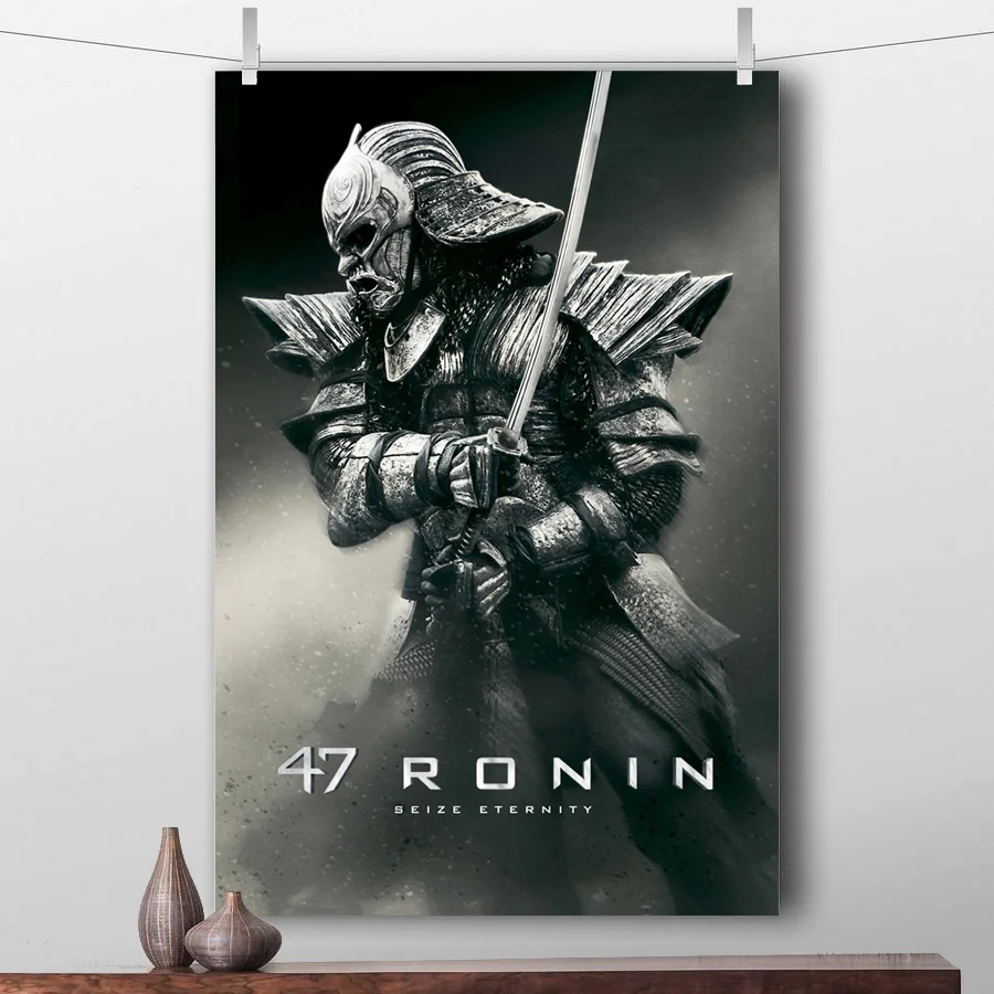 Movie 47 Ronin Japanese Samurai Poster and Prints Canvas Wall Art Paintings With Solid Wood Scrolls for living room Decor