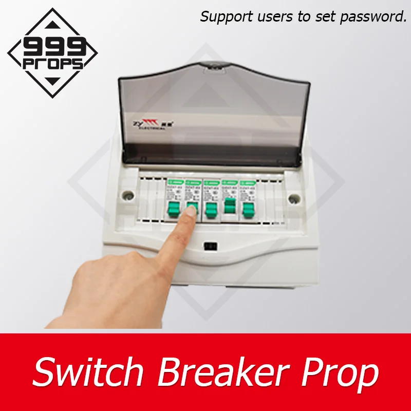 

Escape Room Game Prop Switch Breaker Move the Switch to right position to unlock and escape adventurer chamber room