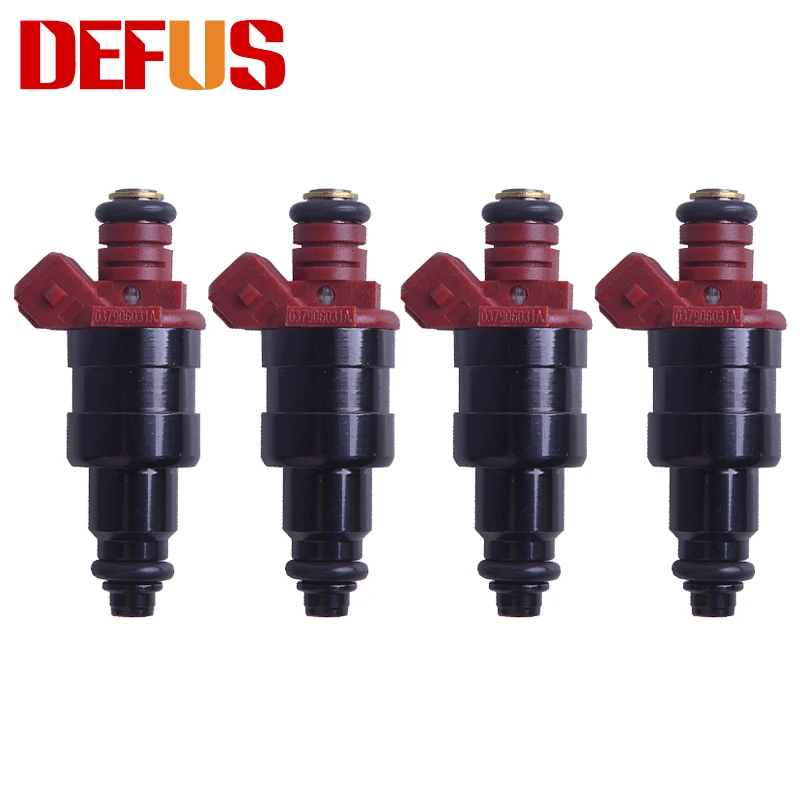 

DEFUS 4pcs Bico Fuel Injector Nozzle 037906031AJ For Volkswagen Golf Mexicano 2.0L G-ti Glx Petrol 037906031 AJ 0280150955 NEW