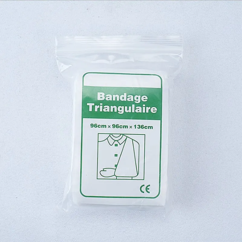 Bandage triangulaire Non tissé 5 sac/lot, pansement médical, pansement, Fixation de Fracture, soins des épaules, support des mains