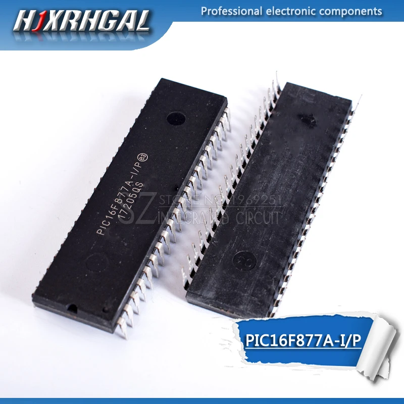 2pcs PIC16F877A-I/P DIP40 PIC16F877A DIP 16F877A-I 16F877A PIC16F877