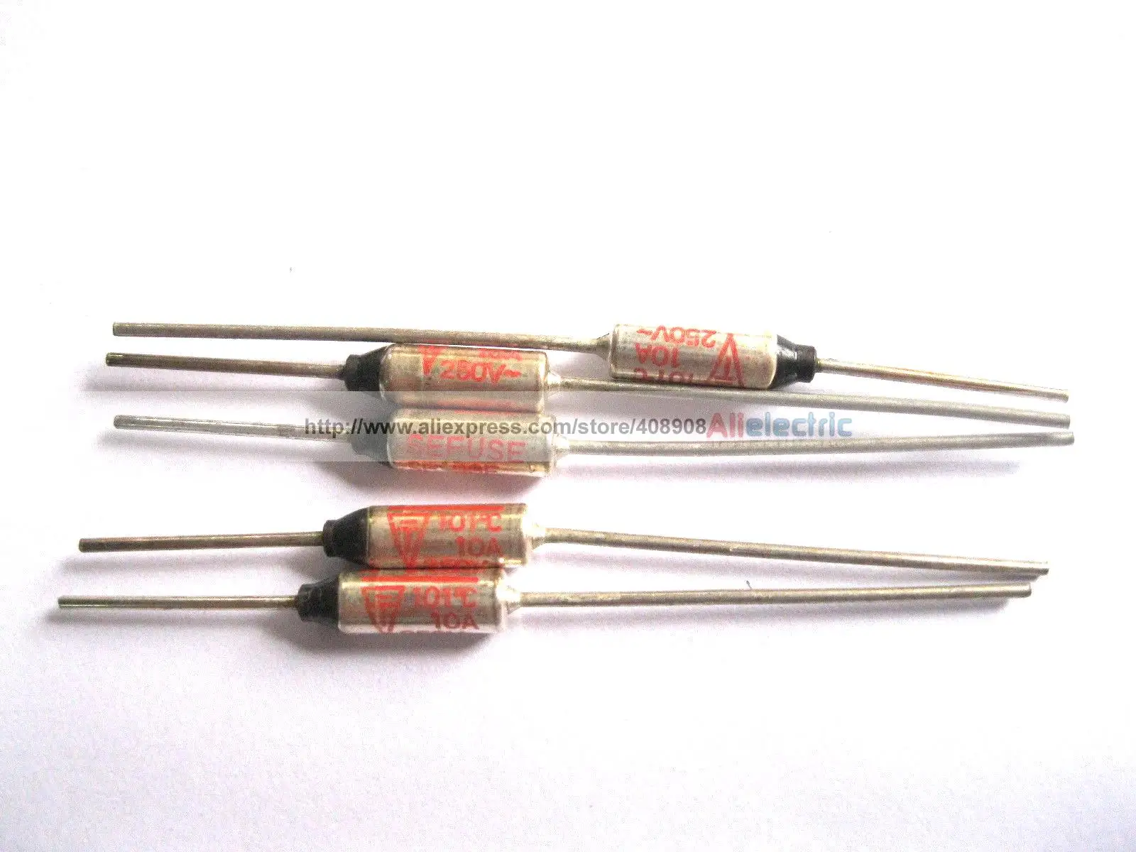 

60 Pcs Thermal Fuse 101Degree TF Cut Off 10A 250V SF99E